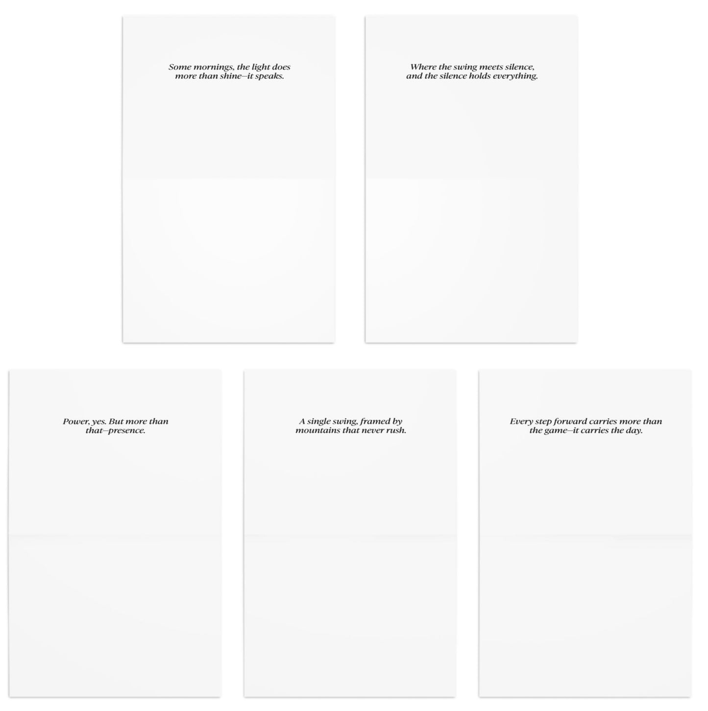 Text quotes on a white background