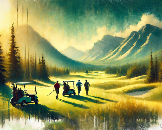 Now Featuring: Where the Mountains Watch – A Golf Art Series That Holds Space