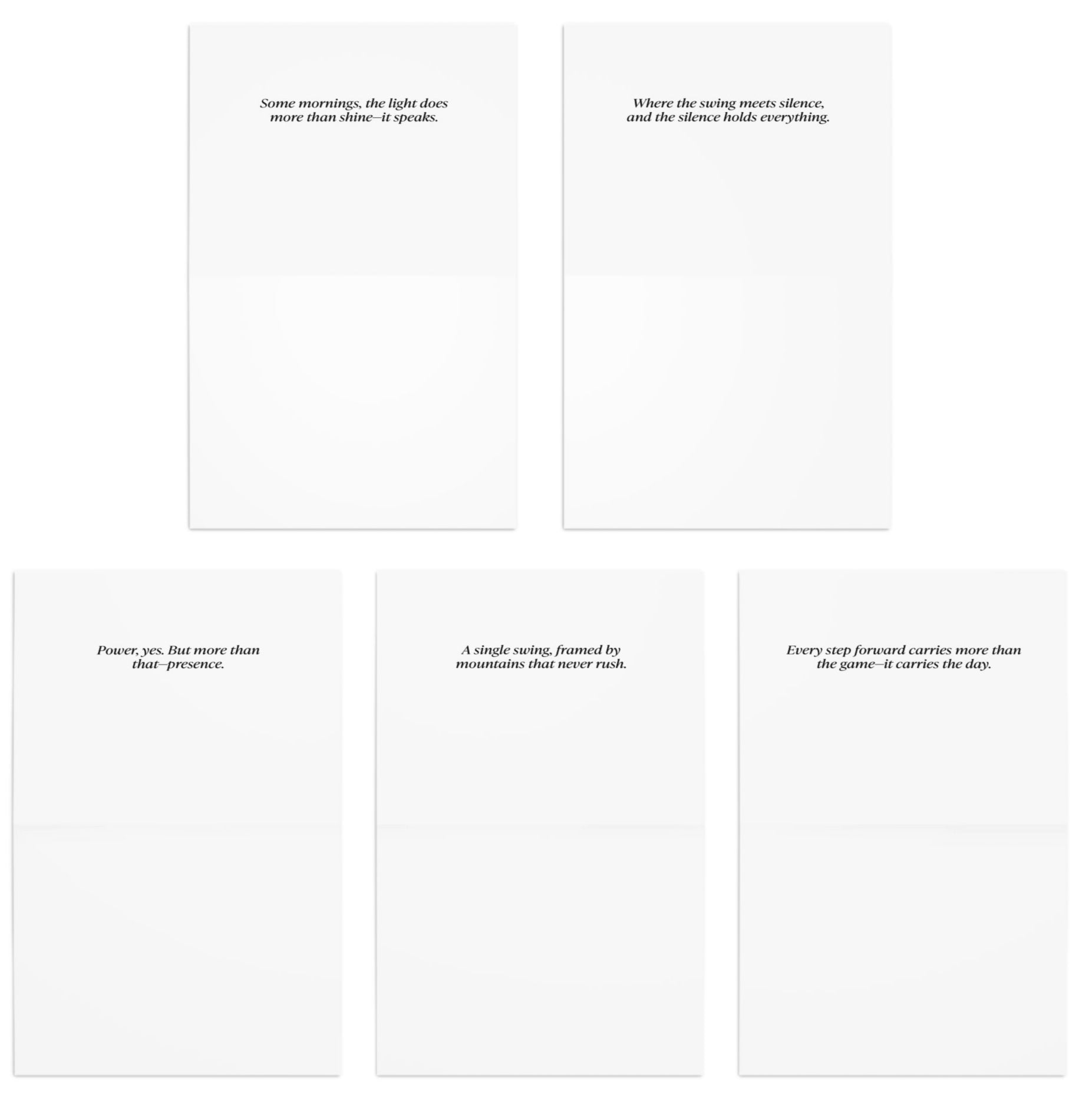 Text quotes on a white background